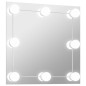 vidaXL Wandspiegel mit LED-Beleuchtung Quadratisch Glas vidaXL Wandspiegel mit LED-Beleuchtung Quadratisch Glas
