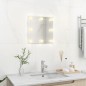 vidaXL Wandspiegel mit LED-Beleuchtung Quadratisch Glas vidaXL Wandspiegel mit LED-Beleuchtung Quadratisch Glas