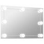 vidaXL Wandspiegel mit LED-Beleuchtung Rechteckig Glas vidaXL Wandspiegel mit LED-Beleuchtung Rechteckig Glas