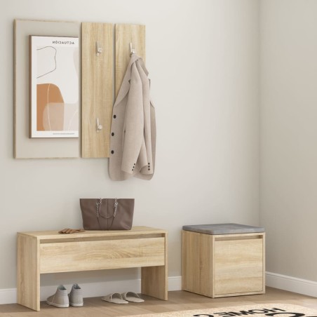 vidaXL Flurmöbel-Set Sonoma-Eiche Holzwerkstoff