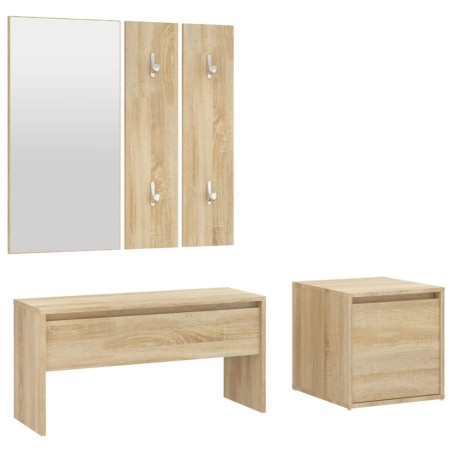 vidaXL Flurmöbel-Set Sonoma-Eiche Holzwerkstoff