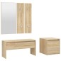 vidaXL Flurmöbel-Set Sonoma-Eiche Holzwerkstoff vidaXL Flurmöbel-Set Sonoma-Eiche Holzwerkstoff