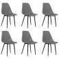 vidaXL Esszimmerstühle 6 Stk. Grau PP vidaXL Esszimmerstühle 6 Stk. Grau PP
