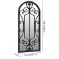 vidaXL Spiegel Schwarz 100x45 cm Eisen für den Innenbereich vidaXL Spiegel Schwarz 100x45 cm Eisen für den Innenbereich