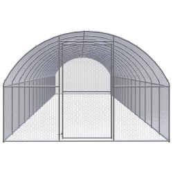 vidaXL Outdoor-Hühnerstall 3x16x2 m Verzinkter Stahl