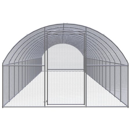 vidaXL Outdoor-Hühnerstall 3x16x2 m Verzinkter Stahl