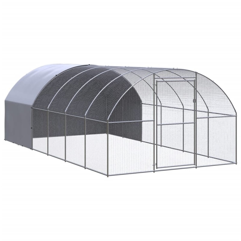 vidaXL Outdoor-Hühnerstall 3x6x2 m Verzinkter Stahl vidaXL Outdoor-Hühnerstall 3x6x2 m Verzinkter Stahl