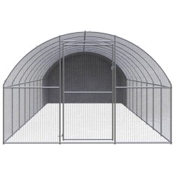 vidaXL Outdoor-Hühnerstall 3x10x2 m Verzinkter Stahl