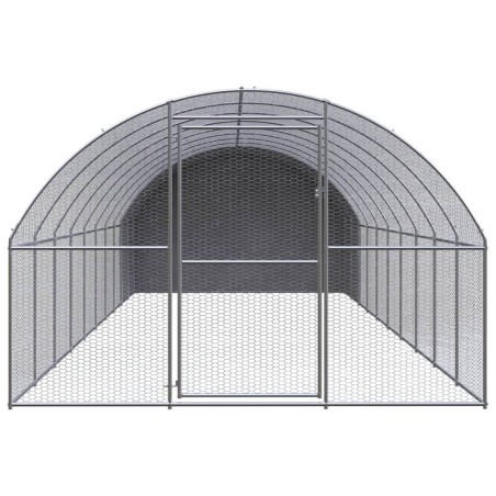 vidaXL Outdoor-Hühnerstall 3x10x2 m Verzinkter Stahl