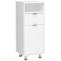 FMD Badezimmerschrank 36,7x32,9x90,4 cm Weiß FMD Badezimmerschrank 36,7x32,9x90,4 cm Weiß