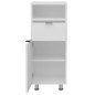 FMD Badezimmerschrank 36,7x32,9x90,4 cm Weiß FMD Badezimmerschrank 36,7x32,9x90,4 cm Weiß