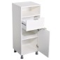 FMD Badezimmerschrank 36,7x32,9x90,4 cm Weiß FMD Badezimmerschrank 36,7x32,9x90,4 cm Weiß