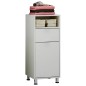 FMD Badezimmerschrank 36,7x32,9x90,4 cm Weiß FMD Badezimmerschrank 36,7x32,9x90,4 cm Weiß