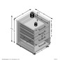 FMD Rollcontainer 48x49,5x65,5 cm Weiß und Eiche-Optik FMD Rollcontainer 48x49,5x65,5 cm Weiß und Eiche-Optik
