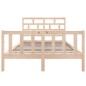 vidaXL Massivholzbett Kiefer 135x190 cm vidaXL Massivholzbett Kiefer 135x190 cm
