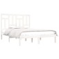vidaXL Massivholzbett Weiß 120x190 cm vidaXL Massivholzbett Weiß 120x190 cm