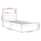 vidaXL Massivholzbett 90x190 cm vidaXL Massivholzbett 90x190 cm