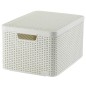 Curver Aufbewahrungsbox mit Deckel Style L 30L Cremeweiß Curver Aufbewahrungsbox mit Deckel Style L 30L Cremeweiß