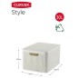 Curver Aufbewahrungsbox mit Deckel Style L 30L Cremeweiß Curver Aufbewahrungsbox mit Deckel Style L 30L Cremeweiß