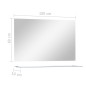 vidaXL Wandspiegel mit Regal 100×60 cm Hartglas vidaXL Wandspiegel mit Regal 100×60 cm Hartglas