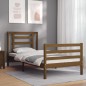 vidaXL Massivholzbett mit Kopfteil Honigbraun 100x200 cm vidaXL Massivholzbett mit Kopfteil Honigbraun 100x200 cm