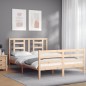 vidaXL Massivholzbett mit Kopfteil 120x200 cm vidaXL Massivholzbett mit Kopfteil 120x200 cm