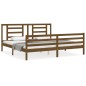 vidaXL Massivholzbett mit Kopfteil Honigbraun 200x200 cm vidaXL Massivholzbett mit Kopfteil Honigbraun 200x200 cm
