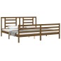 vidaXL Massivholzbett mit Kopfteil Honigbraun 200x200 cm vidaXL Massivholzbett mit Kopfteil Honigbraun 200x200 cm