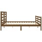 vidaXL Massivholzbett mit Kopfteil Honigbraun 200x200 cm vidaXL Massivholzbett mit Kopfteil Honigbraun 200x200 cm