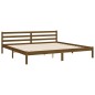 vidaXL Massivholzbett mit Kopfteil Honigbraun 200x200 cm vidaXL Massivholzbett mit Kopfteil Honigbraun 200x200 cm