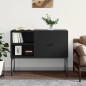 vidaXL Sideboard Schwarz 100x40x79,5 cm Holzwerkstoff vidaXL Sideboard Schwarz 100x40x79,5 cm Holzwerkstoff