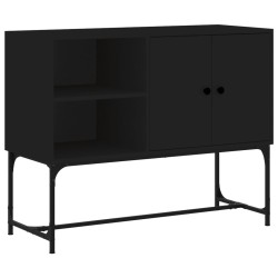 vidaXL Sideboard Schwarz 100x40x79,5 cm Holzwerkstoff