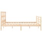 vidaXL Massivholzbett mit Kopfteil 160x200 cm vidaXL Massivholzbett mit Kopfteil 160x200 cm