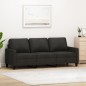 vidaXL 3-Sitzer-Sofa Schwarz 180 cm Stoff vidaXL 3-Sitzer-Sofa Schwarz 180 cm Stoff