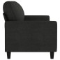 vidaXL 3-Sitzer-Sofa Schwarz 180 cm Stoff vidaXL 3-Sitzer-Sofa Schwarz 180 cm Stoff