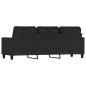 vidaXL 3-Sitzer-Sofa Schwarz 180 cm Stoff vidaXL 3-Sitzer-Sofa Schwarz 180 cm Stoff
