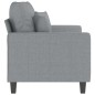 vidaXL 2-Sitzer-Sofa Hellgrau 120 cm Stoff vidaXL 2-Sitzer-Sofa Hellgrau 120 cm Stoff