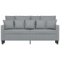 vidaXL 2-Sitzer-Sofa Hellgrau 140 cm Stoff vidaXL 2-Sitzer-Sofa Hellgrau 140 cm Stoff