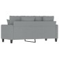 vidaXL 2-Sitzer-Sofa Hellgrau 140 cm Stoff vidaXL 2-Sitzer-Sofa Hellgrau 140 cm Stoff