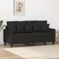 vidaXL 2-Sitzer-Sofa Schwarz 140 cm Stoff vidaXL 2-Sitzer-Sofa Schwarz 140 cm Stoff