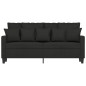 vidaXL 2-Sitzer-Sofa Schwarz 140 cm Stoff vidaXL 2-Sitzer-Sofa Schwarz 140 cm Stoff