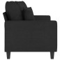 vidaXL 2-Sitzer-Sofa Schwarz 140 cm Stoff vidaXL 2-Sitzer-Sofa Schwarz 140 cm Stoff