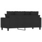 vidaXL 2-Sitzer-Sofa Schwarz 140 cm Stoff vidaXL 2-Sitzer-Sofa Schwarz 140 cm Stoff