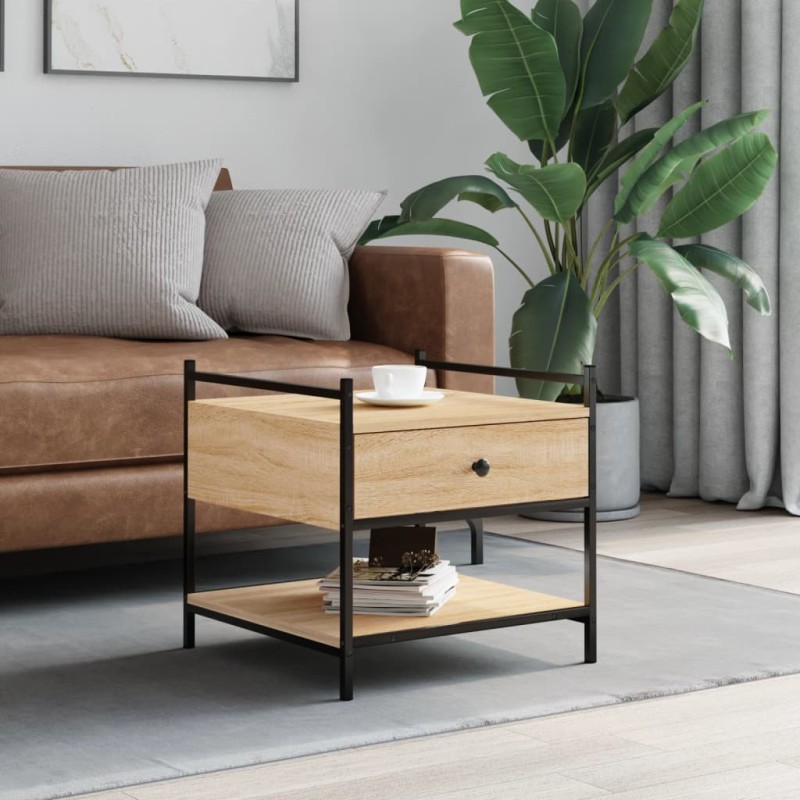 vidaXL Couchtisch Sonoma-Eiche 50x50x50 cm Holzwerkstoff vidaXL Couchtisch Sonoma-Eiche 50x50x50 cm Holzwerkstoff