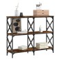 vidaXL Konsolentisch Räuchereiche 100x28x80,5 cm Holzwerkstoff vidaXL Konsolentisch Räuchereiche 100x28x80,5 cm Holzwerkstoff