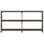 vidaXL Konsolentisch Braun Eichen-Optik 156x28x80,5 cm Holzwerkstoff vidaXL Konsolentisch Braun Eichen-Optik 156x28x80,5 cm Holzwerkstoff