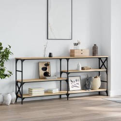 vidaXL Konsolentisch Sonoma-Eiche 180x29x76,5 cm Holzwerkstoff