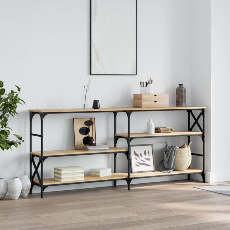 vidaXL Konsolentisch Sonoma-Eiche 180x29x76,5 cm Holzwerkstoff vidaXL Konsolentisch Sonoma-Eiche 180x29x76,5 cm Holzwerkstoff
