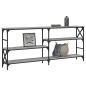 vidaXL Konsolentisch Grau Sonoma 180x29x76,5 cm Holzwerkstoff vidaXL Konsolentisch Grau Sonoma 180x29x76,5 cm Holzwerkstoff