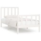 vidaXL Massivholzbett Weiß 75x190 cm vidaXL Massivholzbett Weiß 75x190 cm
